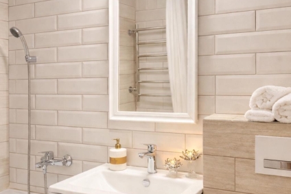 Квартира с кондиционером и панорамным видом на город