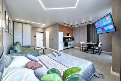 Квартира с дизайнерским ремонтом и смарт тв, метро