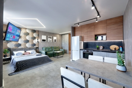 Квартира с дизайнерским ремонтом и смарт тв, метро