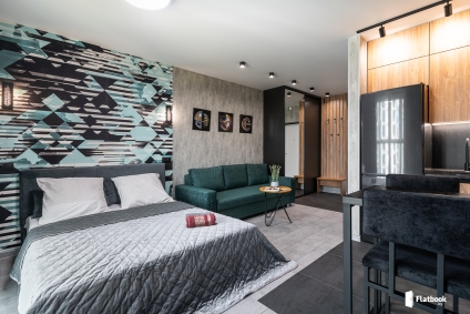 Квартира с дизайнерским ремонтом у метро, смарт тв