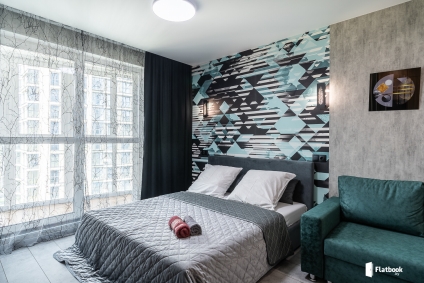 Квартира с дизайнерским ремонтом у метро, смарт тв