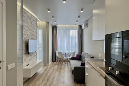 Новая квартира на 12 этаже в элитном жилом комплексе Минск Мир Minsk word