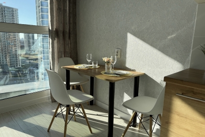 Уютная студия Glasgo,вид на город,самозаселение.