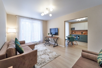 Новая, стильная 2-ка в престижном ЖК с удобными спальными местами