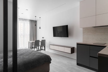 Новая, светлая студия для Вашего отдыха.